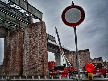 Low angle view of built structure against sky