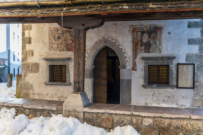 Entrance of old building