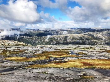 Scenic view of landscape against sky