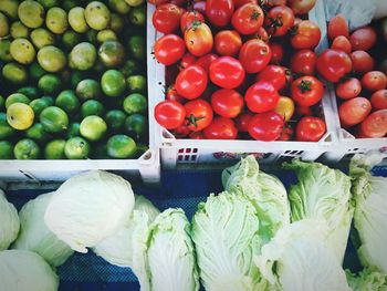 Fruits for sale at market stall