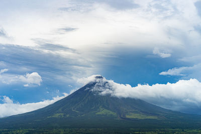 Scenic view of mountain against sky