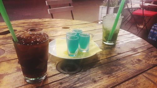 Close-up of drink on table