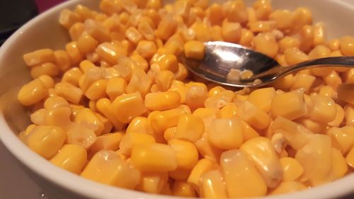 Close-up of pasta in bowl