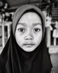 Close-up portrait of a girl