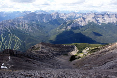 Scenic view of mountains