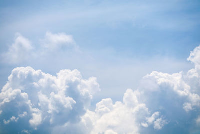Low angle view of clouds in sky