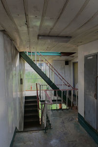 Interior of abandoned building