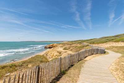 Scenic view of sea against sky