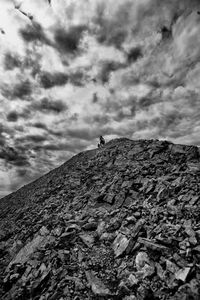 Low angle view of cloudy sky