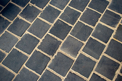 Full frame shot of tiled floor