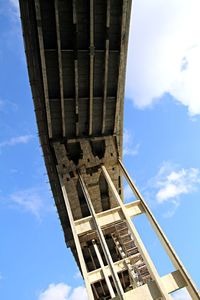 Low angle view of built structure against sky