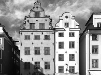 Low angle view of apartment building