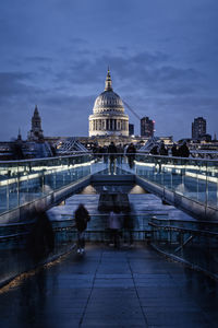 St paul's cathedral in london at blue hour london