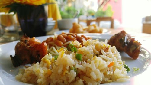 Close-up of food in plate