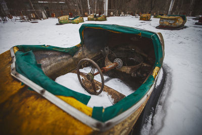 Abandoned places from chernobyl, ukraine after 32 years after the nuclear disaster.