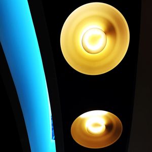 Low angle view of illuminated light bulb