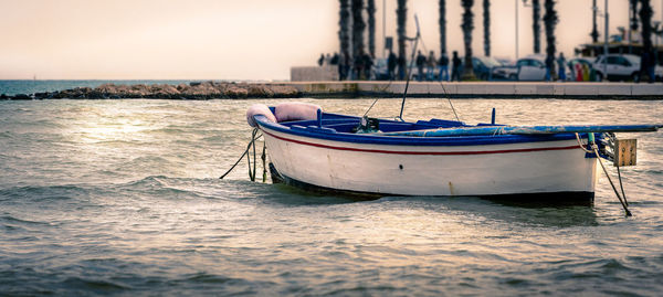 Boats in sea