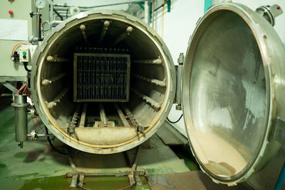 Close-up of machine part
