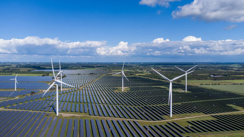 Northern europas largest solar park near holstebro in denmark