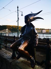Little princess statue in budapest hungary