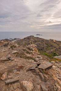 Scenic view of cloudy sky over sea