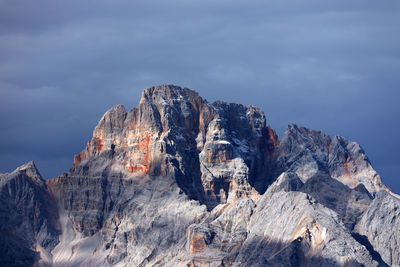 Rock formations against sky