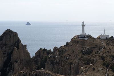 Lighthouse at seaside