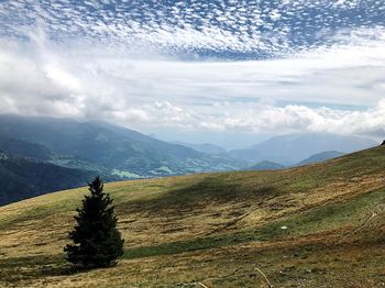 Scenic view of landscape against sky