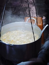 Close-up of bread in bowl