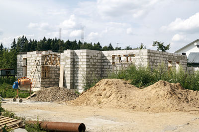 Panoramic shot of buildings against sky