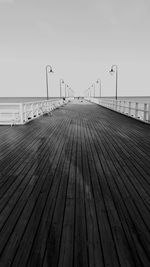 Wooden pier on sea