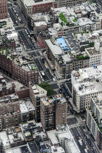 Aerial view of town