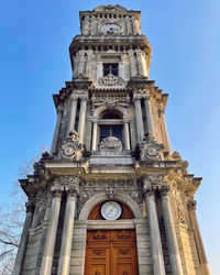 Low angle view of historical building against sky