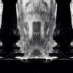 Water splashing in sea