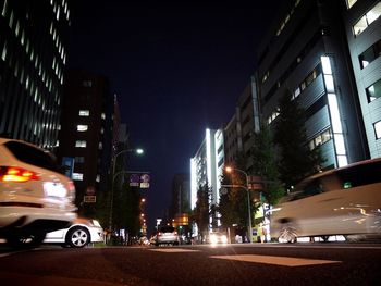 City street at night