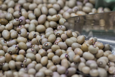 Close-up of eggs for sale at market stall