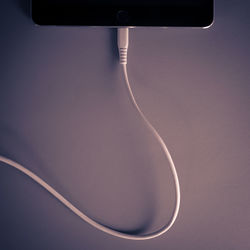 High angle view of street light against white background
