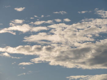 Low angle view of clouds in sky