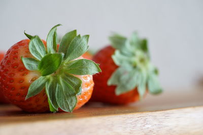 Close-up of fruits on table