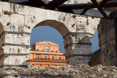 Old building against clear sky