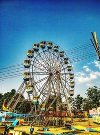 Low angle view of ferris wheel