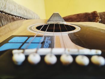 Close-up of guitar