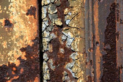 Full frame shot of old weathered wall