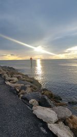 Scenic view of sea and sky