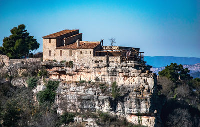 View of old ruins  siurana, catalunya - spain