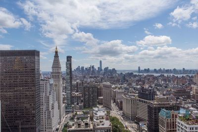 Aerial view of buildings in city