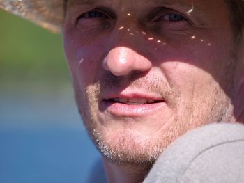 Close-up portrait of a smiling man