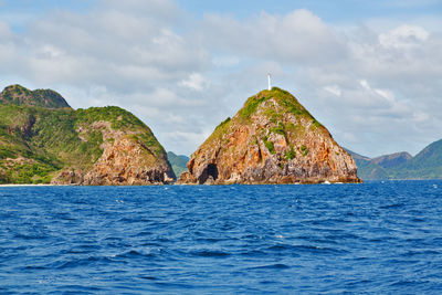 Panoramic view of sea against sky