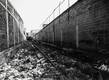 Railroad track on railroad track