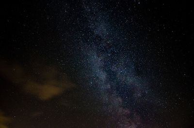 Low angle view of stars in sky